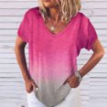 thumbnail image 2 of Birdeem T-Shirt Décontracté Polyvalent pour Femmes, Cool, Imprimé, Confortable, à Col en V, Coupe Ample, 2 of 3