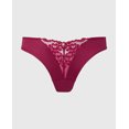 thumbnail image 4 of Diva Mini Cheeky Panty with Romantic Lace in Plum Rose, 4 of 5