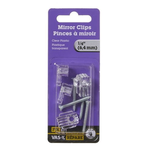 Pince à miroir 1/4 po plastique 4 pièces