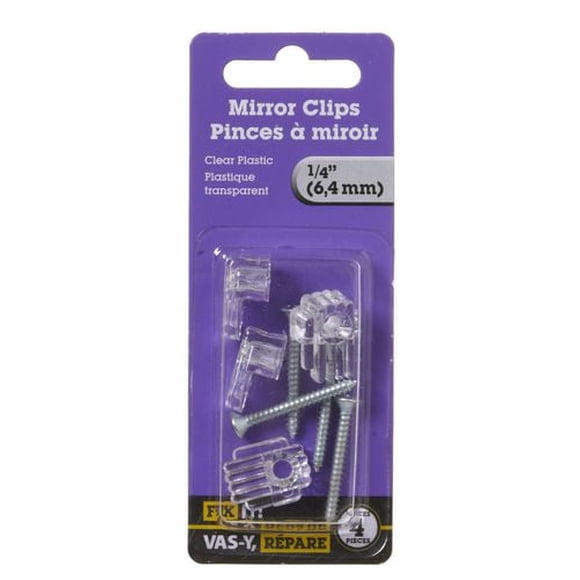 Pince à miroir 1/4 po plastique 4 pièces