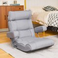 thumbnail image 2 of Costway Sofa Paresseux Réglable avec Dossier Réglable en Continu et Appui-Tête/appui-Lombaire/siège à 6 Positions Gris, 2 of 8
