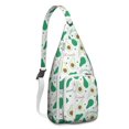 thumbnail image 1 of Green Avocado Sling Backpack - Healthy Fruit Art Print, Fashionable Multi-Functional Travel Bag, 1 of 4
