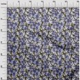 thumbnail image 3 of oneOone Rayonne Bleu Tissu Floral Matière de Robe Tissu Imprimé Tissu au Mètre 56 Pouces de Large, 3 of 4
