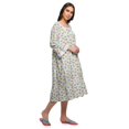 thumbnail image 2 of Moomaya Chemise de Nuit Évasée en Coton pour Femmes, 2 of 6