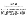 thumbnail image 2 of CMX Front Rear Ceramic Brake Pads Kit for Car INFINITI QX80 Nissan Armada QX56 KCX-100348, 2 of 9