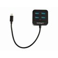 thumbnail image 2 of StarTech.com 4-Port USB C Hub, USB-C to 4x USB-A Ports, SuperSpeed 10Gbps USB 3.1/USB 3.2 Gen 2 Type-C Hub, USB Bus Powered, Portable/Compact USB-C to USB Adapter Hub for Ordinateur Portable, Aluminum 4 x SuperSpeed USB 3.0 (HB31C4AB) - Hub - - Bureau - pour P/N : PEXUSB321C, 2 of 7