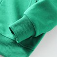 thumbnail image 4 of Milgrthf Unisexe Garçons Filles Chandails d'Automne Sport Décontracté Manches Longues Fermeture Éclair Complète Mignon Col Ras du Cou Basique Couleur Unie Chandails à Capuchon Chandail avec Poche Vert Armée 9-10 Ans, 4 of 5