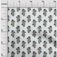 thumbnail image 1 of oneOone Polyester Lycra Fabric Leaves & Floral Block Printed Craft Fabric BTY 56 Inch Wide, 1 of 4