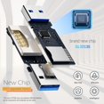 thumbnail image 4 of USB 3.0 Micro SD Card Reader, 5Gbps 2-in-1 SD Card Reader to USB Adapter, Wansurs Memory Card Reader for SDXC, SDHC, MMC, RS-MMC, Micro SDXC, Micro SD, Micro SDHC and UHS-I Cards, 4 of 6