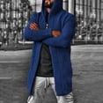 thumbnail image 1 of Lekwk Sweater Cardigan for Men Long Sleeve Midi Length Cardigans Casual Loose Plus Size Sweater Jacket Fall Winter Solid Color Warm Sweaters, 1 of 4