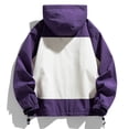 thumbnail image 4 of Pisexur Veste Coupe-Vent Homme Mode Décontractée Plein Air Travail Sac Manches Longues à Capuche Manteau/veste Décontracté Veste Randonnée Veste Homme Imperméable Veste Homme, 4 of 9