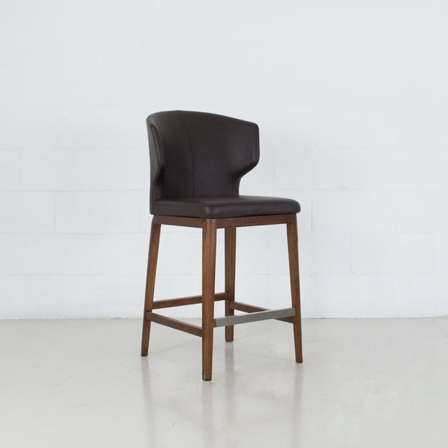 Tabouret de Bar à Dossier Ailé Rembourré de Qualité Contractuelle Cabo (26 Po/29 Po)