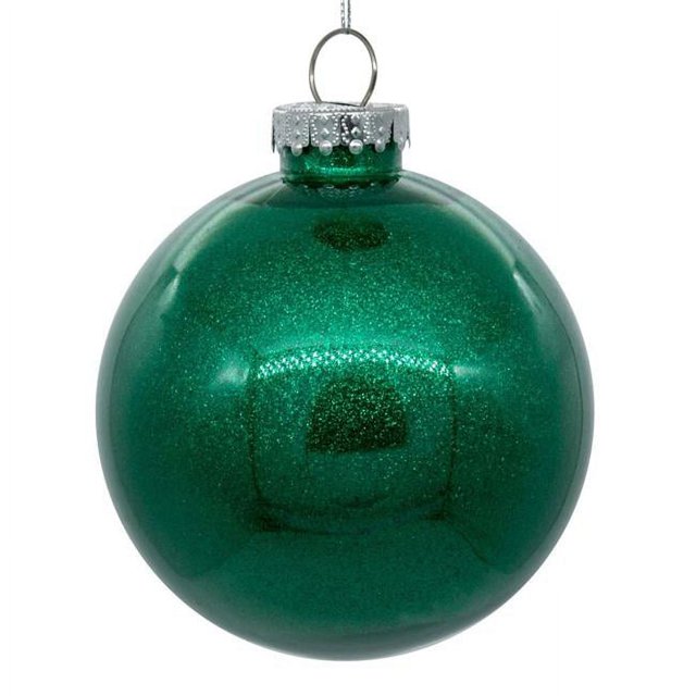 Vickerman N211544 Boule Transparente Pailletée Écume de Mer de 6 Po - 4 par Sac