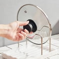 thumbnail image 4 of Two in One Kitchen Countertop Organizer with Stainless Steel Lid Rack and Cutlery Holder for Efficient Space Saving and Easy Cleaning, 4 of 6
