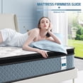 thumbnail image 2 of Matelas Hybride en Mousse Mémoire de 10 Pouces Format Simple Crystli Matelas à Ressorts Ensachés en Boîte, 2 of 6