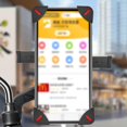 thumbnail image 3 of Mobile Phone Holder No Button Blocking Anti-skid Four Corner Locking Convenient Operation Cellphone Containing Bicycle Phone Rack, 3 of 10