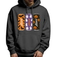 thumbnail image 1 of LUOGENLI Chandails à Capuche pour Hommes Graphiques Halloween Chandail à Capuche Graphique à Manches Longues à Enfiler avec Imprimé Décontracté Confortable Veste Douce pour l'Automne et l'Hiver Chandails à Capuche pour Hommes à Enfiler Graphique Gris2 Taille P, 1 of 5