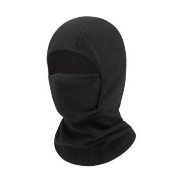 Siruishop Cagoule pour Enfants Masque de Ski Léger Respirant Thermique Confortable Masque Facial Noir