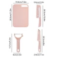 thumbnail image 3 of Kitchen Knife Set Comes with Cutting Board, Fruit Knife Set, Scissors, Vegetable Knife, Peeling Knife Set, Kitchen Portable Knife Set Chopping Boards for Kitchen, 3 of 6