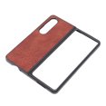 thumbnail image 3 of Folding Screen Phone Leather Case, Comfortable Dustproof Folding Screen Cell Phone Cover PU Leather  For Gift Giving Brown, 3 of 8