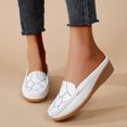 thumbnail image 2 of Dakaela Womens Mules Casual Slip on Loafers Round Toe Low Wedge Work Shoes Backless Walking Slides, 2 of 8