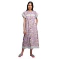 thumbnail image 1 of Moomaya Chemise de Nuit Imprimée Col Rond pour Femmes en Coton, 1 of 6
