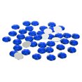 thumbnail image 1 of Unique Bargains 25mm Flat Back Round Acrylic Rhinestones, 100 Pack Plastic Circle Gems for Jewelry Making Costume, Blue, 1 of 6
