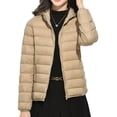 thumbnail image 1 of Innerwin Veste Matelassée à Capuche Manteau pour Femmes Poche Intérieure Tenue Décontractée Kaki TG, 1 of 2