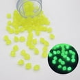 thumbnail image 2 of BINGLI 100PCS Diamond Shaped Luminous Stone Glow Rocks Glow in the Dark Rocks Outdoor Decorations Stones Small Luminous Pebbles for Fish Tank Aquarium Bonsai Yard Decor ﻿, 2 of 3