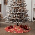 thumbnail image 4 of Fotbe Strawberry Pattern Christmas Tree Skirt, Tree Skirts Plush Christmas Decorations, Christmas Tree Skirts Xmas Decorations Holiday Party Decor-48", 4 of 6