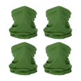 thumbnail image 1 of Unique Bargains Cache-Cou, Lot de 4 Foulards Respirants et Rafraîchissants pour le Visage pour le Cyclisme et la Course, Vert Armée, 1 of 7