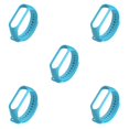thumbnail image 3 of braveheart Replacement Strap Skin-friendly Wear-resistant Smart Wrist Strap Sport Bracelet Easy Installment Replacement for Mi 3 Light Blue 5Set, 3 of 6