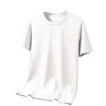 thumbnail image 1 of Posijego Men's Big & Tall T Shirts Solid Color Short Sleeve Crew Neck Shirt Mens Plain Basic Tee Tops, 1 of 6