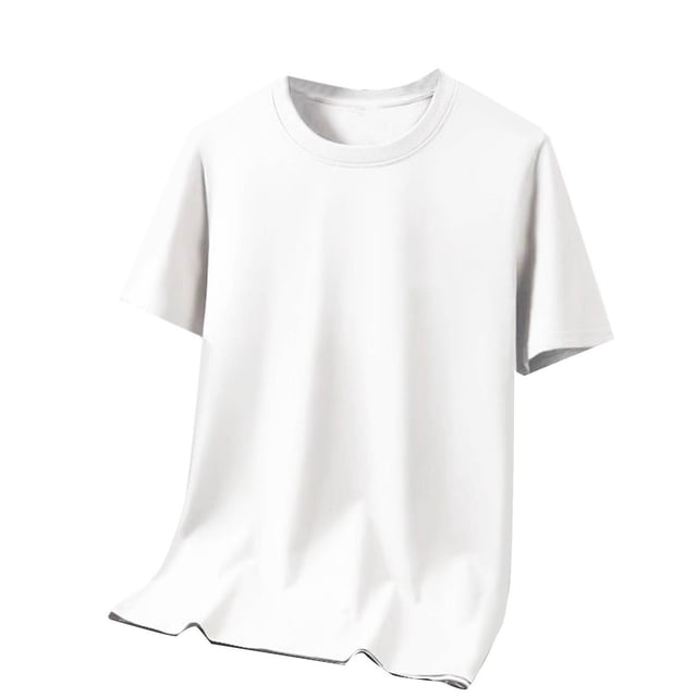 Posijego Men's Big & Tall T Shirts Solid Color Short Sleeve Crew Neck Shirt Mens Plain Basic Tee Tops