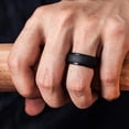 thumbnail image 1 of Dvkptbk Silicone Ring Personality Soft Men's Double Wedding Rings Jewelry Gift Jewelry, 1 of 3