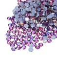 thumbnail image 1 of Uxcell Hotfix Rhinestones Flatback Crystal Glass Gems for Craft Clothes DIY Decoration Dark Purple 4.8mm, 1 of 5