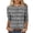 Grey, variant on ZMFXJPE Women Blouses Clearance Sale Womens Shirts 3/4 Sleeve Women's Tops, Tees & Blouses Womens Spring Top Plus Womens Fall Tops, Blue, 4XL