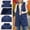 Coat - Dark Blue, variant on Lekwk Long Quilted Vest Women Hooded Lightweight Zip Up Padded Jackets with Pocket Stand Collar Warm Casual Sleeveless Puffer Jacket Outdoor Trendy Winter Coats 2066