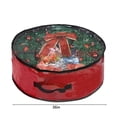 thumbnail image 3 of Dvkptbk Christmas Wreath Storage Bag - Garland Holiday Container with Clear Window - Tear Proof Fabric Storage Bins Storage & Organization, 3 of 7