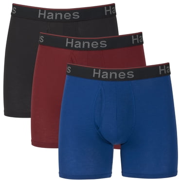 Hanes Boxeurs à Pochette de Soutien Total Comfort Flex Fit pour Hommes, Lot de 3, Assortis, 2X Grand