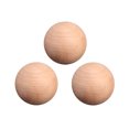thumbnail image 1 of 3 Pcs Boules de Bois Rondes Forme Naturelle Non Finie Boules de Bois Rondes pour Artisanat Boules de Bois Massif Lisses et Poncées, 1 of 8