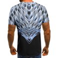 thumbnail image 4 of Birdeem T-Shirt Homme Impression Abstraite 3D Manches Courtes Col Rond Mode Décontracté Quotidien Vacances T-Shirt Haut Blouses, 4 of 5