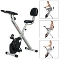thumbnail image 1 of Soozier Foldable Exercise Bike with 8 Levels of Magnetic Resistance, 1 of 10