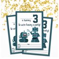 thumbnail image 2 of Darling Souvenir White Birthday Invitation Card Printable Fill or Write In Blank Invites Party Supplies Pack Of 28 5 x 7 Inches, 2 of 5