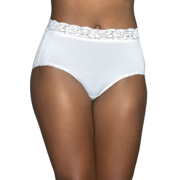 Culotte Brève Flatteuse en Dentelle pour Femme Vanity Fair 13281 (Star White 7)