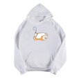 thumbnail image 1 of Chandail à Capuchon à Capuche pour Femmes, Couleur Unie, Mignon Chandail en Molleton de Sommeil pour Chien, Manches Longues, Chandail à Capuchon, Haut à Capuche, Chandail en Molleton pour Chien, Manches Longues pour Femmes, 1 of 8