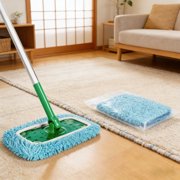 Mop Reusable Washable Cover Pad, Xinsrenus Super Absorbent Replacement for Flat Mop, Multi-Surface Floor Cleaning Cloth for Hardwood Tile Laminate Kitchen Bathroom