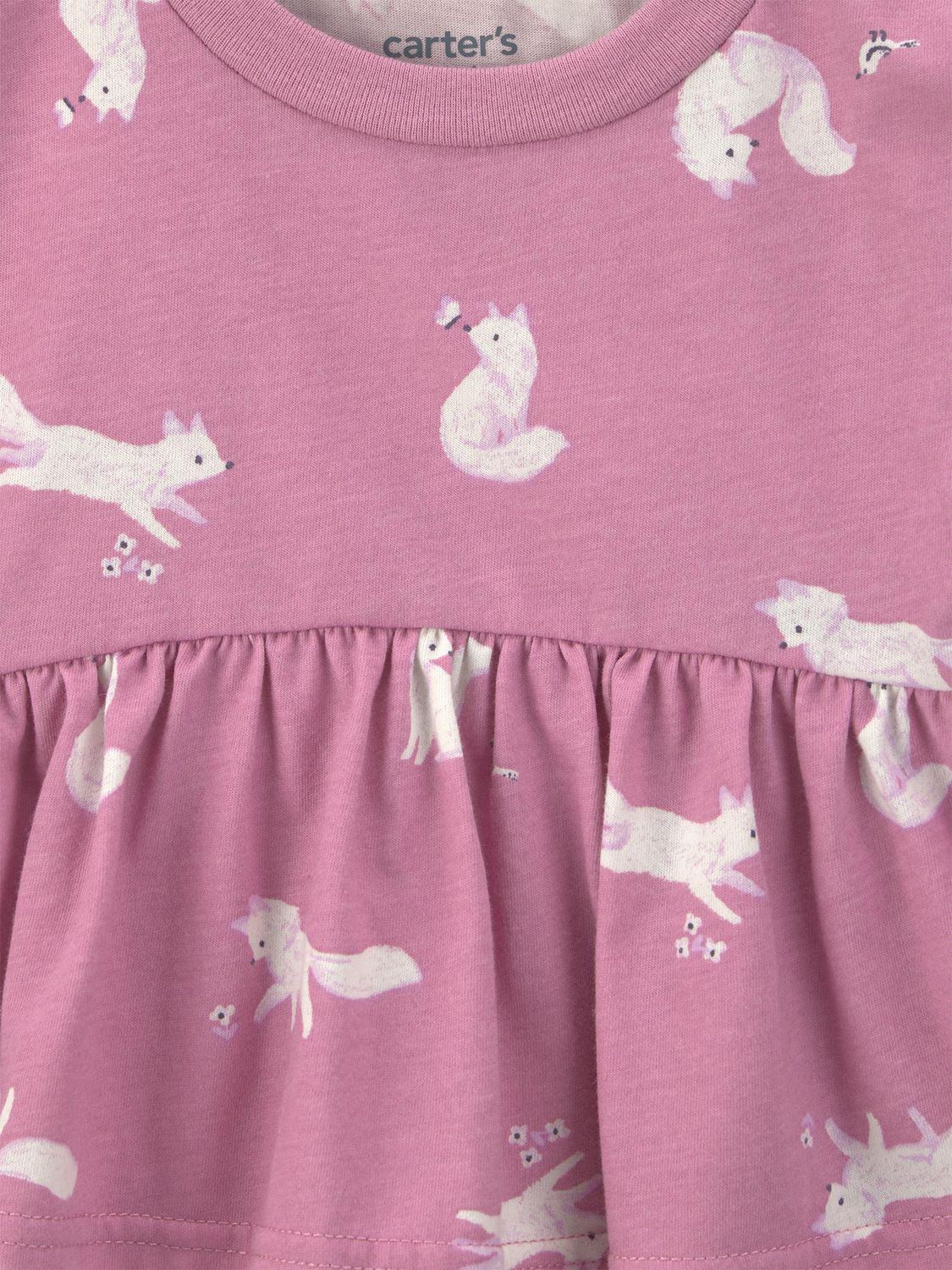 Carter's Child of Mine Baby Girl 3-Piece Fox Bodysuit and Pant Set