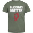 thumbnail image 1 of Black Lives Matter Military Green Adult T-Shirt, 1 of 1