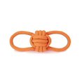thumbnail image 1 of MPP Ruff Rope Dog Toys Tough Orange Knot Tennis Ball Dental Chew Play Fetch Tugs (Knot Tug - 11"), 1 of 1